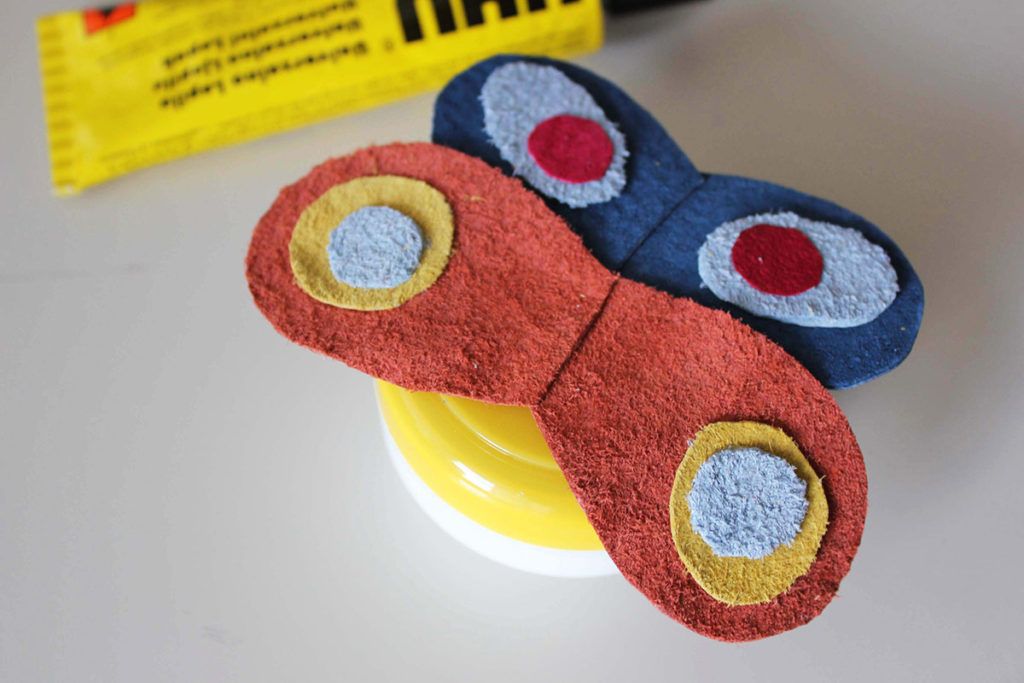 DIY: Pisan metuljček – škatlica za sponke