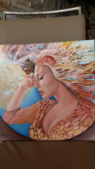 Urška Kocmur Gorjanc: Nariše vse, kar je mogoče spraviti na platno ali papir