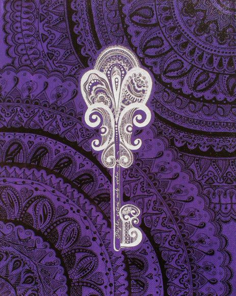 Mojca Baloh: Ustvarja umetnine na platnu z akrilnimi barvami in tuši