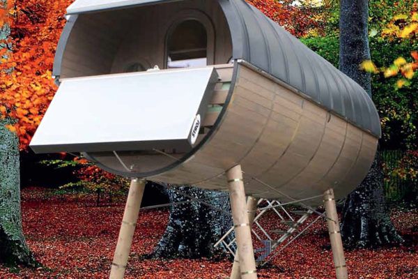 Samooskrbovalna hišica v obliki soda je slovenska ideja