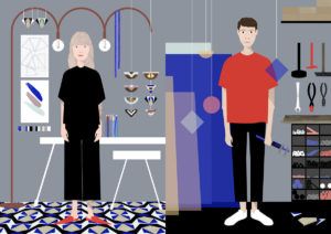 Simona Korošec in Jakob Rožnik: Les, geometrijske oblike in minimalizem